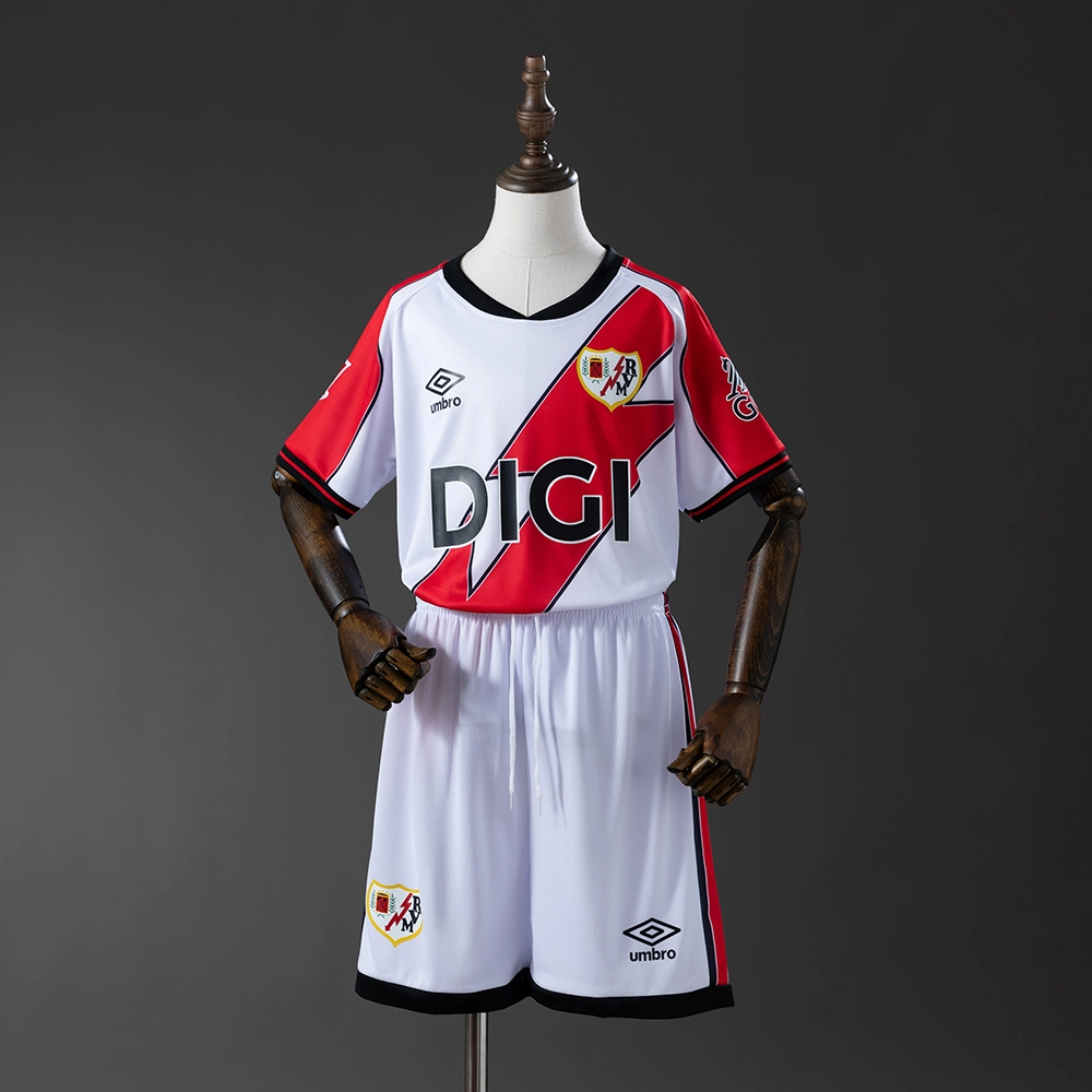 Rayo Vallecano 25/26 Home kids kit Jersey