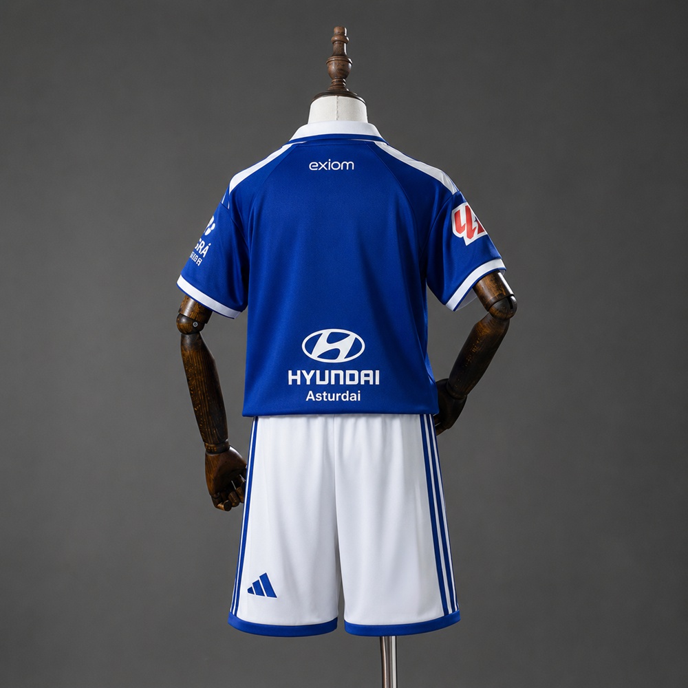 Real Oviedo 26/27 Home Kids Kit Foto 2
