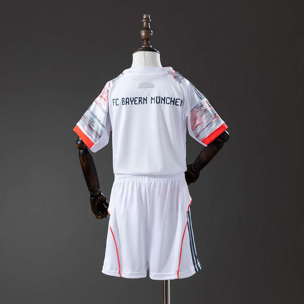 Bayern Munich 25/26 Away Full Kids Kit Jersey Foto 2