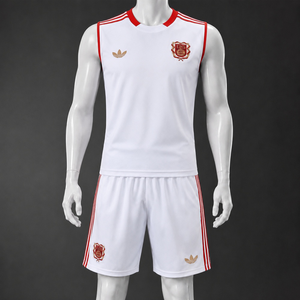 Bayern Munich 25/26 White Red  Training Vest kit