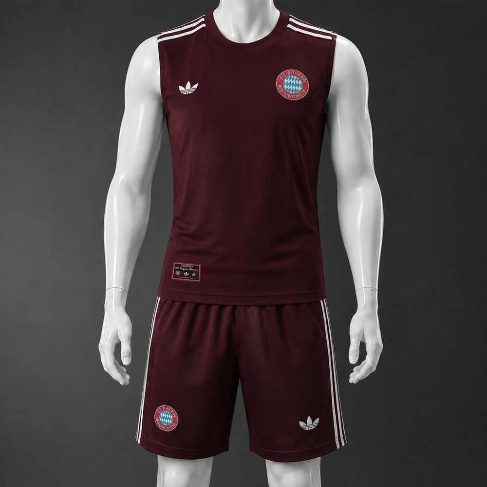 Bayern Munich 25/26 Burgundy Training Vest kit