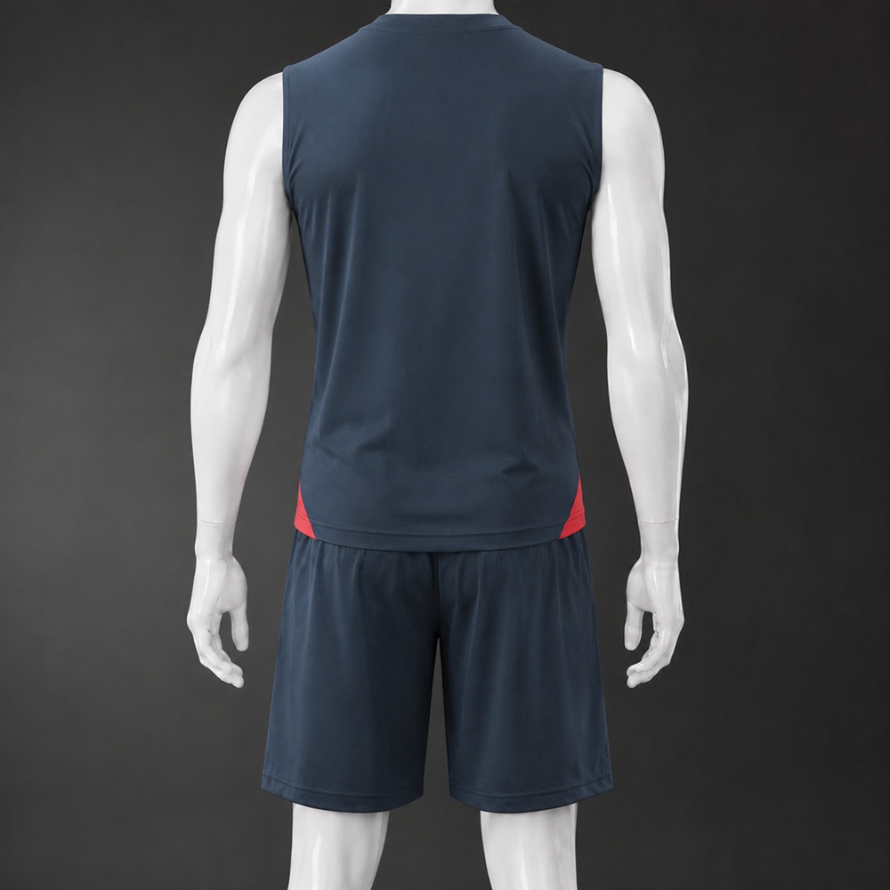 Bayern Munich 25/26 Dark Navy Orange Red Training Vest kit Foto 2