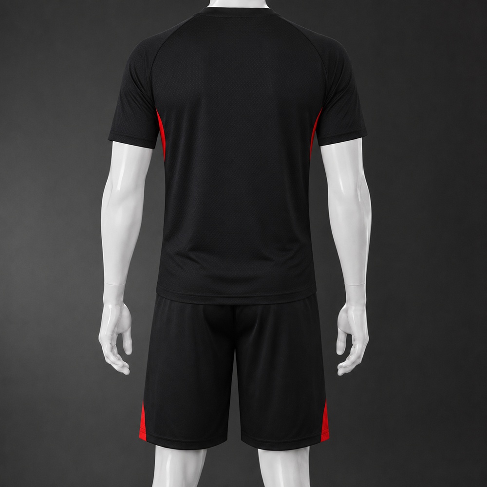 Bayern Munich 25/26 Black Red Short Sleeve Short Set Foto 2