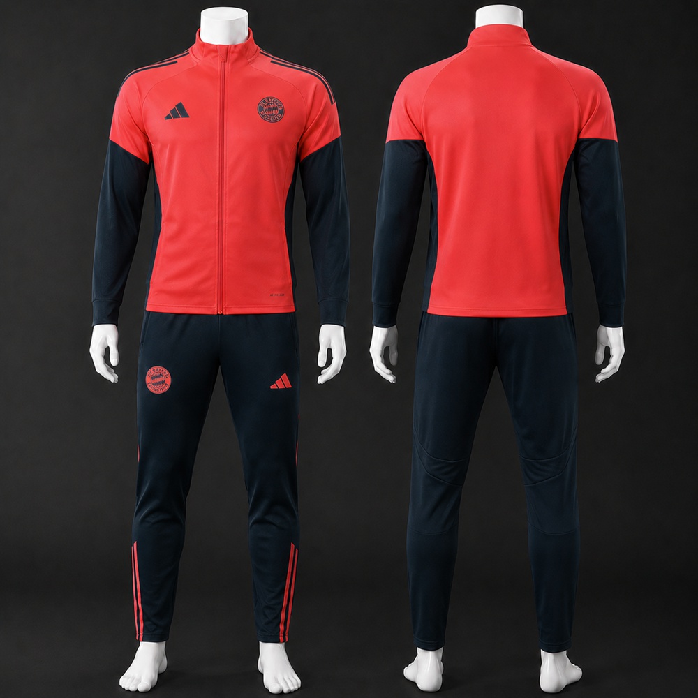 Bayern Munich 25/26 Red Navy Jacket Kit