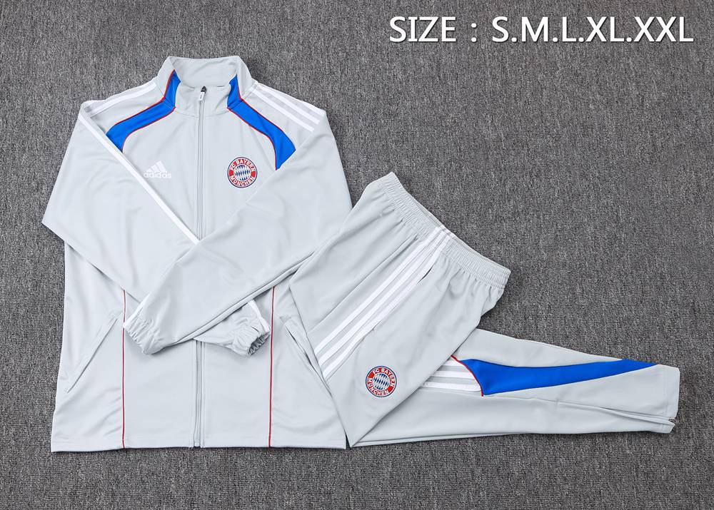 Bayern Munich 25/26 Light Gray Jacket Kit Foto 2