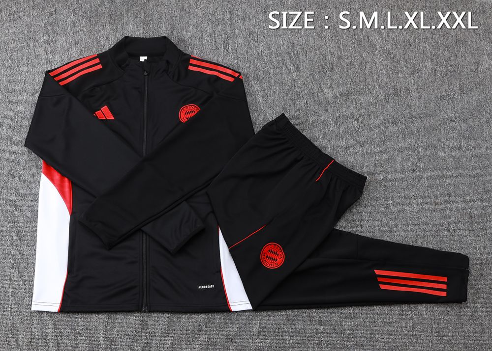 Bayern Munich 25/26 Black Red White Jacket Kit Foto 2