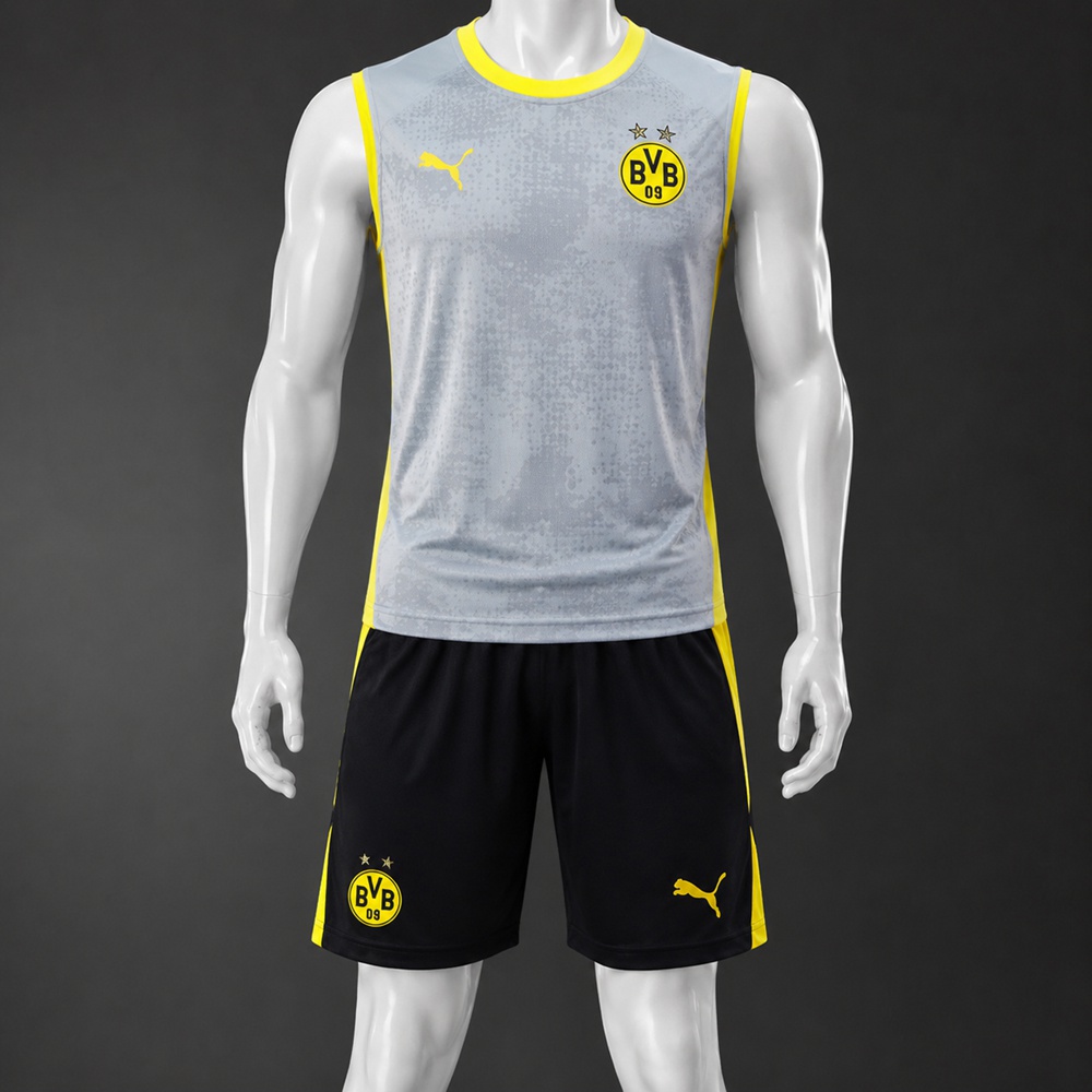 Borussia Dortmund 25/26 Gray Yellow  Training Vest kit