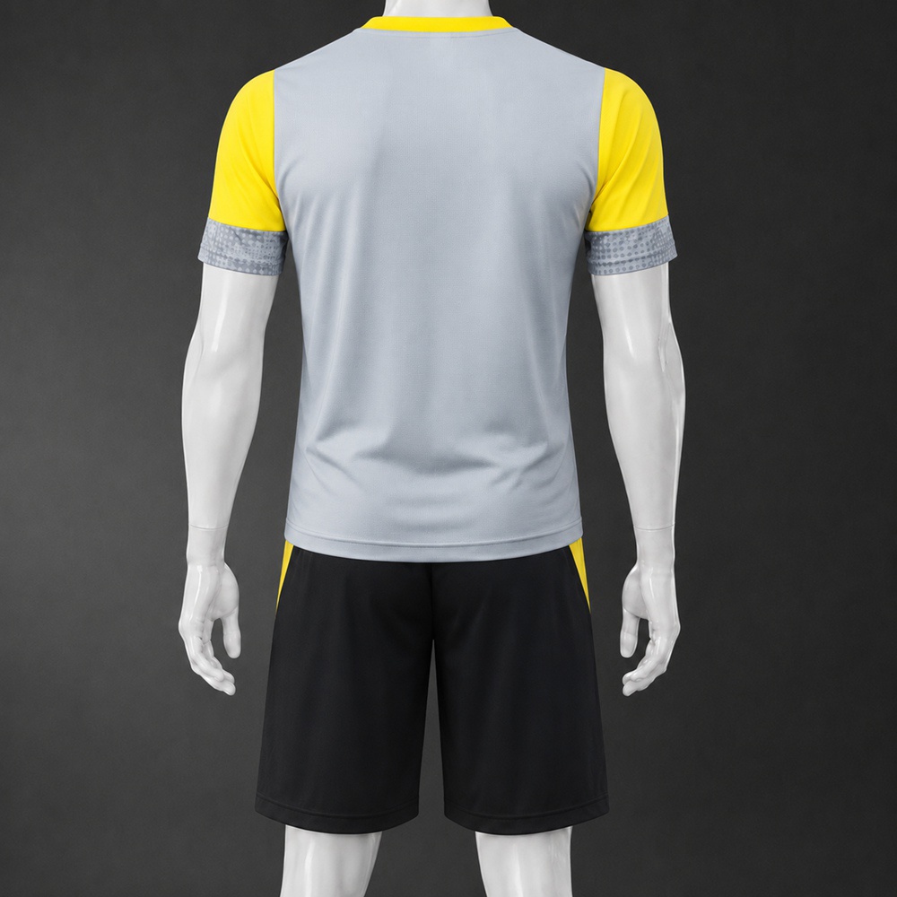 Borussia Dortmund 25/26 Gray Yellow Short Sleeve Short Set Foto 2