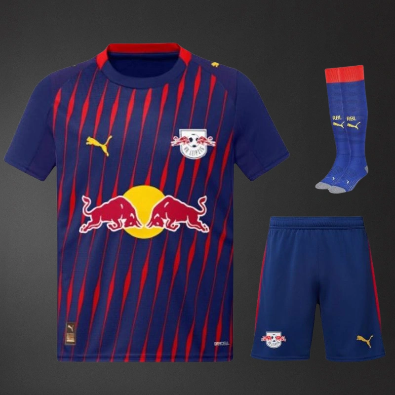 RB LEIPZIG 25/26 Away Full Kids Kit Jersey