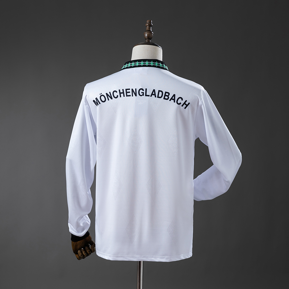 Borussia Monchengladbach 95/96 Home Long Sleeve Retro Jersey Foto 2