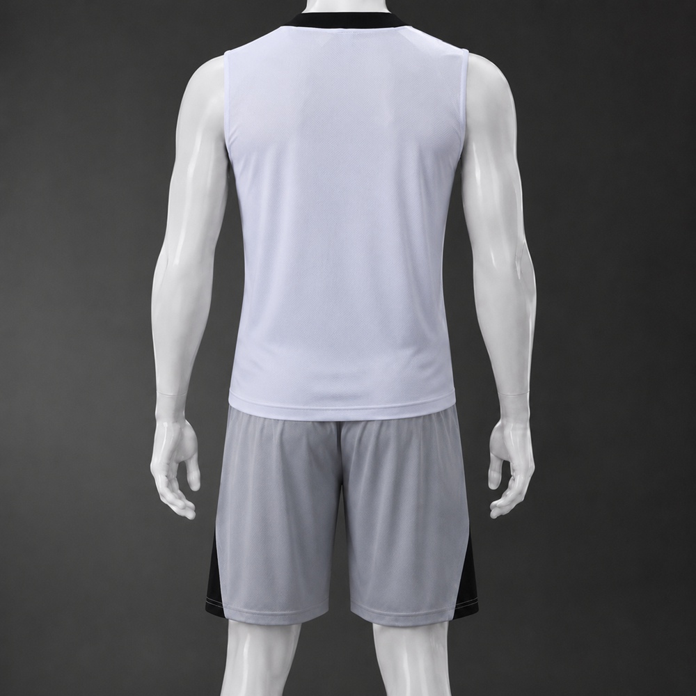 PSG 26/27 White Grey Training Vest kit Foto 2