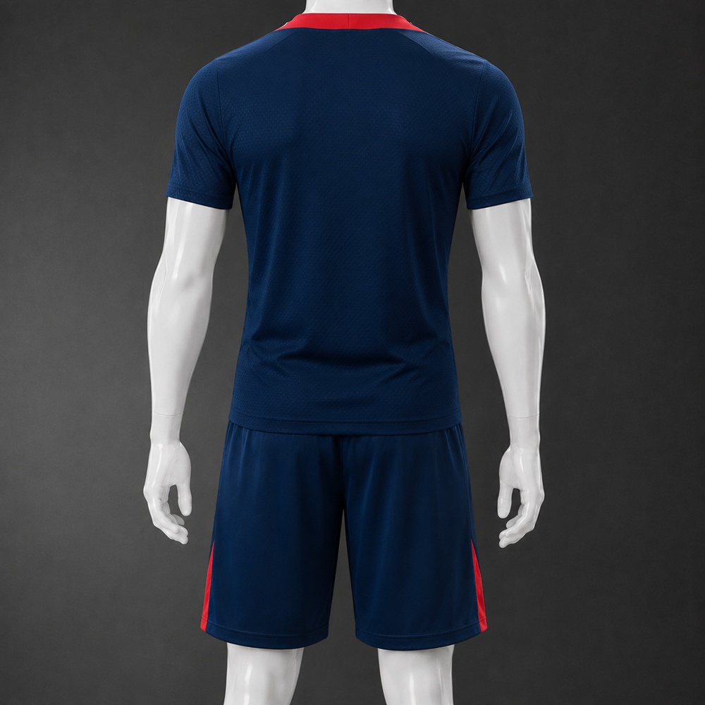 PSG 25/26 Navy Red Short Sleeve Short Set Foto 2