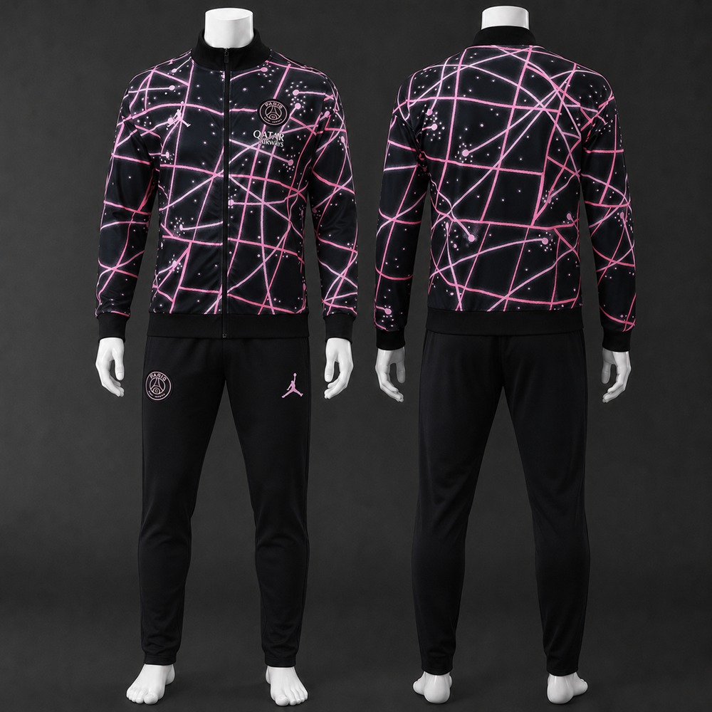 PSG 25/26 Black Pink Jacket Kit