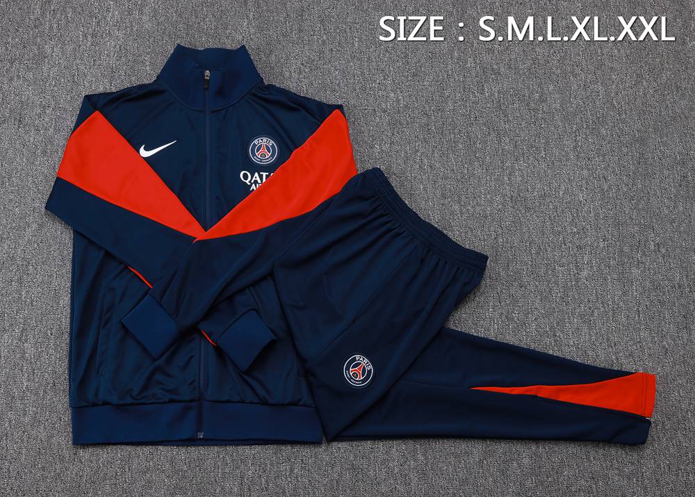 PSG 25/26 Navy Red Jacket Kit Foto 2