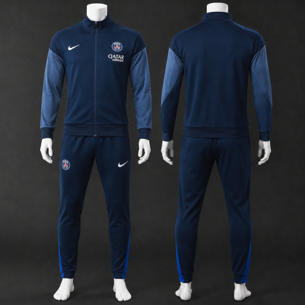 PSG 25/26 Navy Blue Training Jacket Kit Set