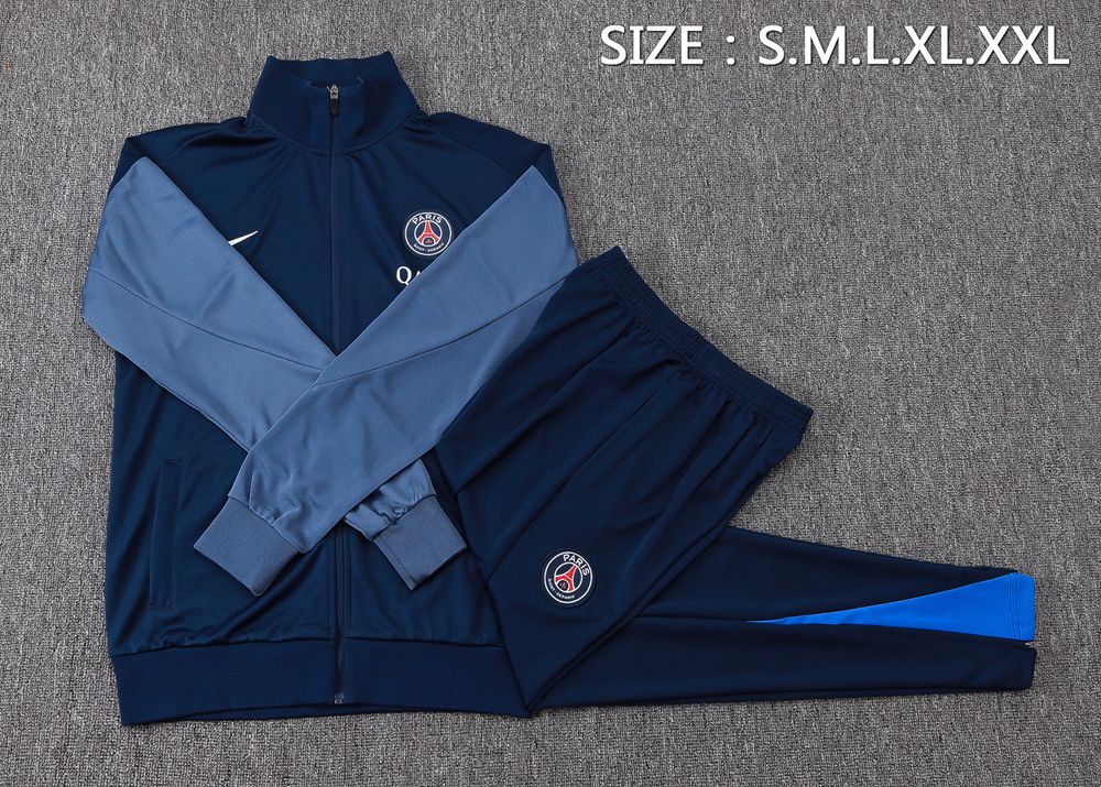 PSG 25/26 Navy Blue Training Jacket Kit Set Foto 2