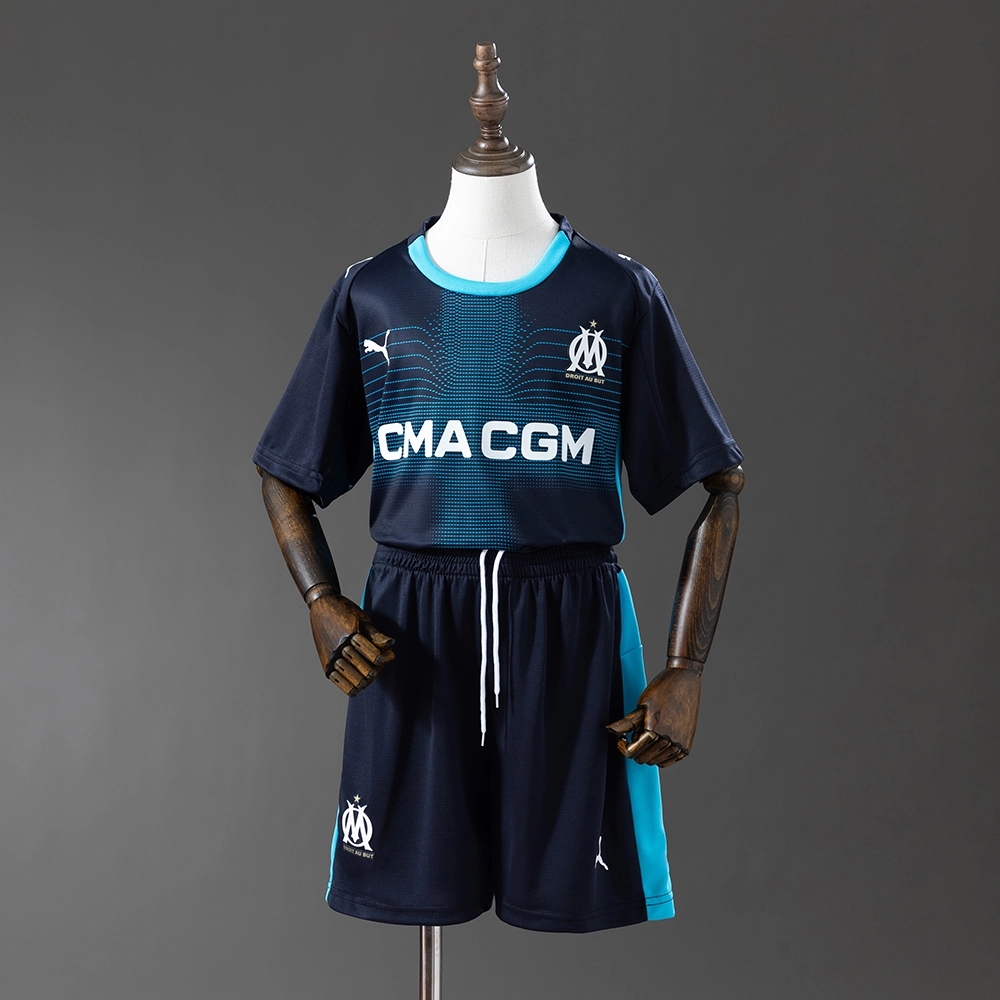 Olympique de Marseille 25/26 Away Full Kids Kit Jersey