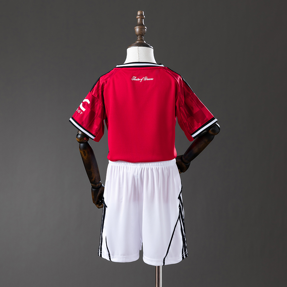 Manchester United 25/26 Home Full kids kit Jersey Foto 2