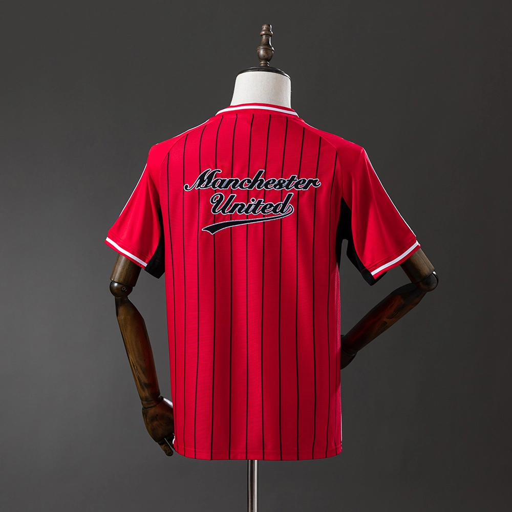 Manchester United 25/26 US Pack Full-Button Baseball Jersey Red Foto 2