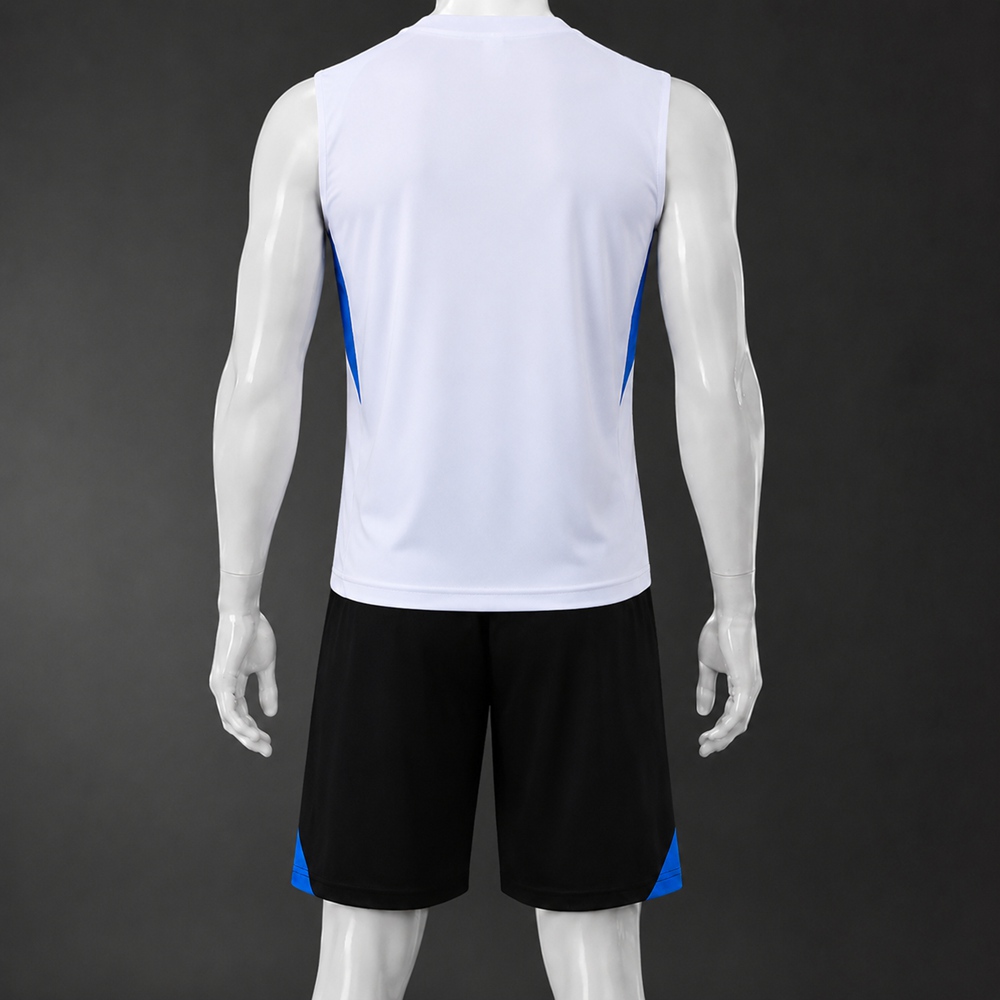 Manchester United 25/26 White Black Blue Lime Training Vest kit Foto 2