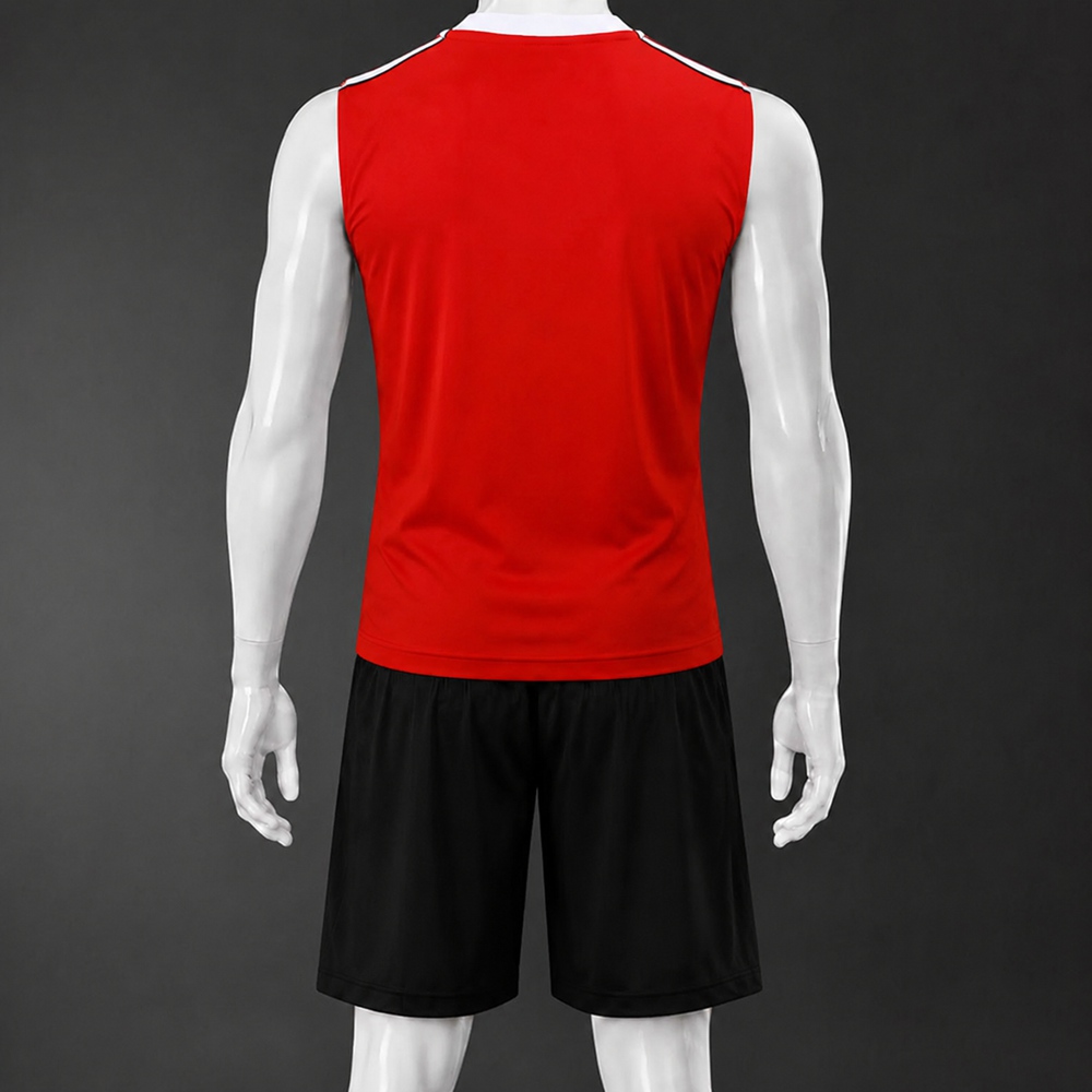 Manchester United 25/26 Red Black Training Vest kit Foto 2