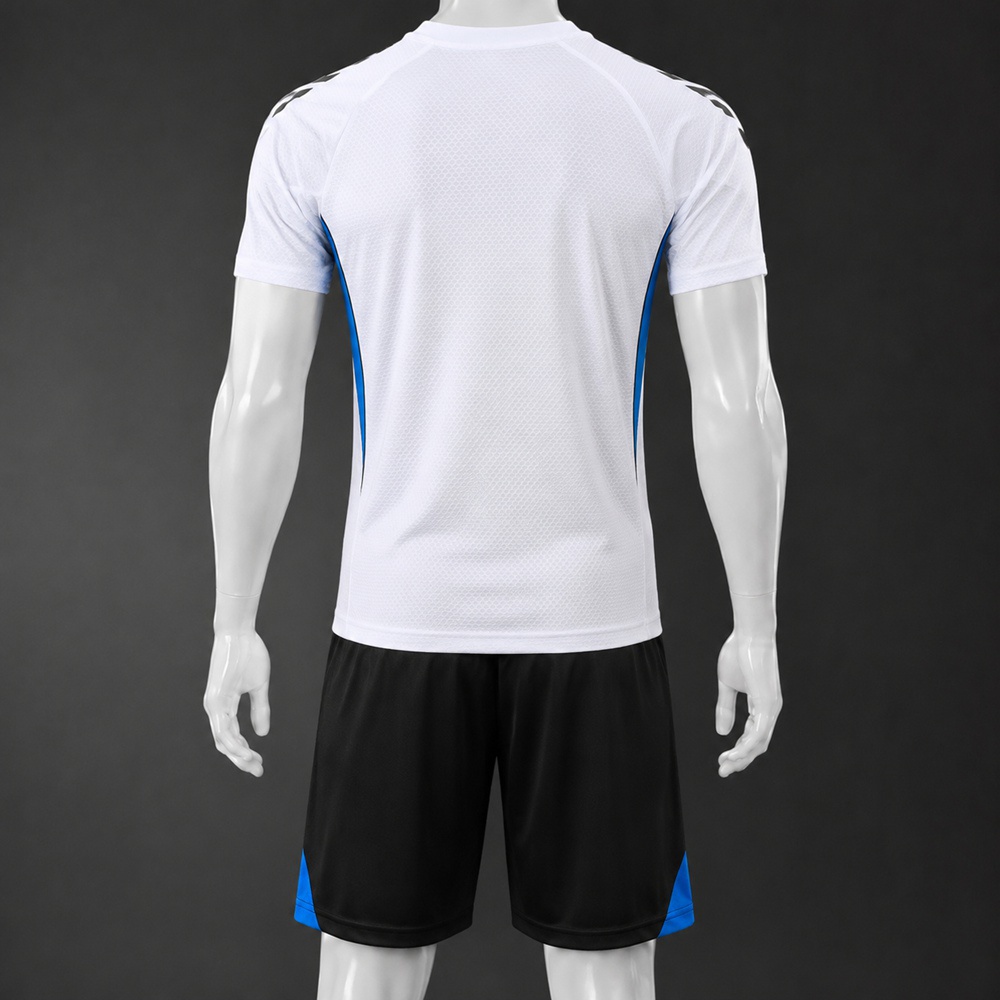 Manchester United 25/26 White Black Short Sleeve Short Set Foto 2