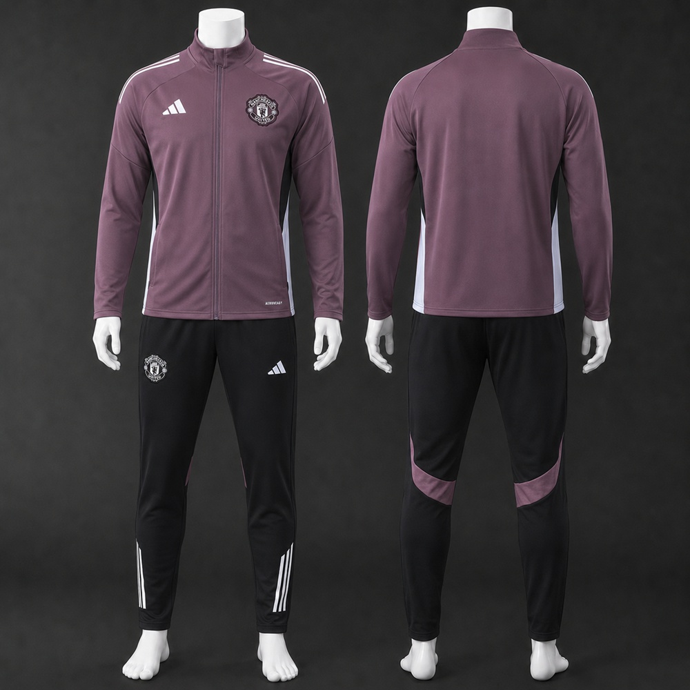 Manchester United 25/26 Dusty Purple Jacket Kit