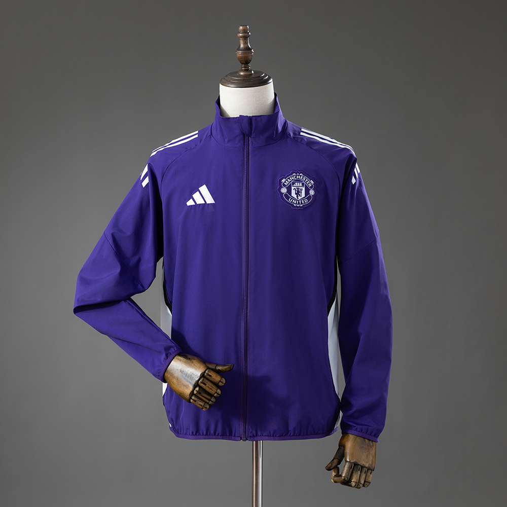 Manchester United 25/26 Training Windbreaker-Purple