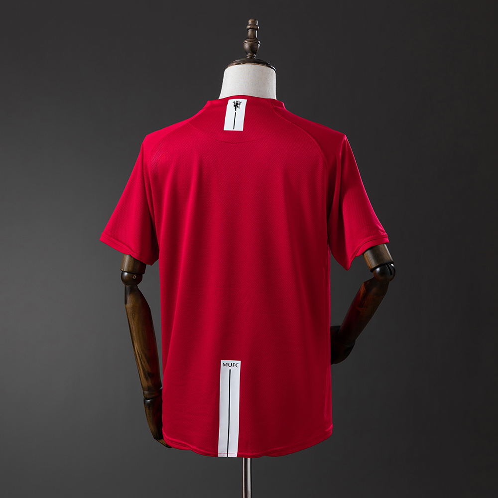 Manchester United 07/08 Home Champions League Edition (League Edition Optional)  Retro Jersey Foto 2