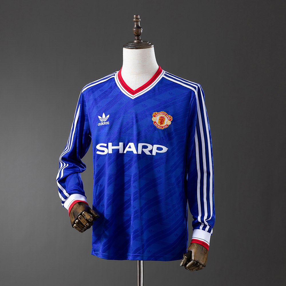 Manchester United 86/88 Second Away Long Sleeve Retro Jersey