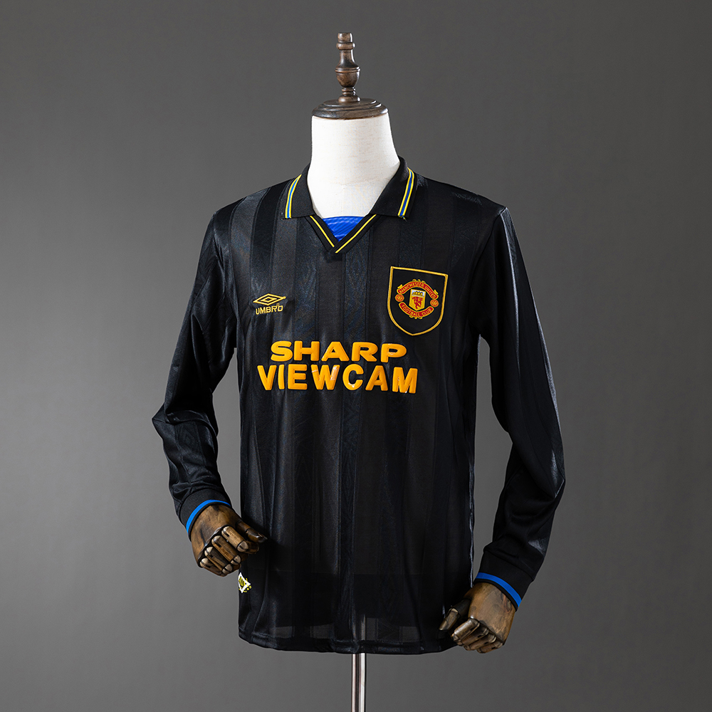 Manchester United 93/94 Away Long Sleeve Retro Jersey