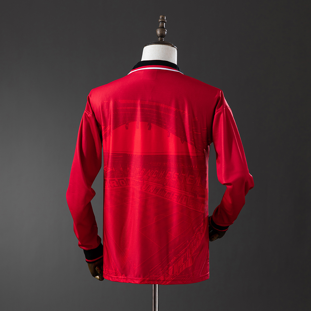 Manchester United 94/96 Home Long Sleeve Retro Jersey Foto 2