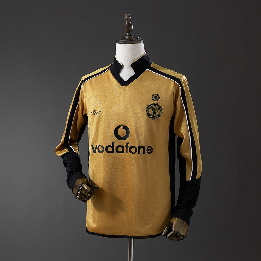 Manchester United 01/02 Centennial Edition (Reversible) Long Sleeve Retro Jersey Foto 2
