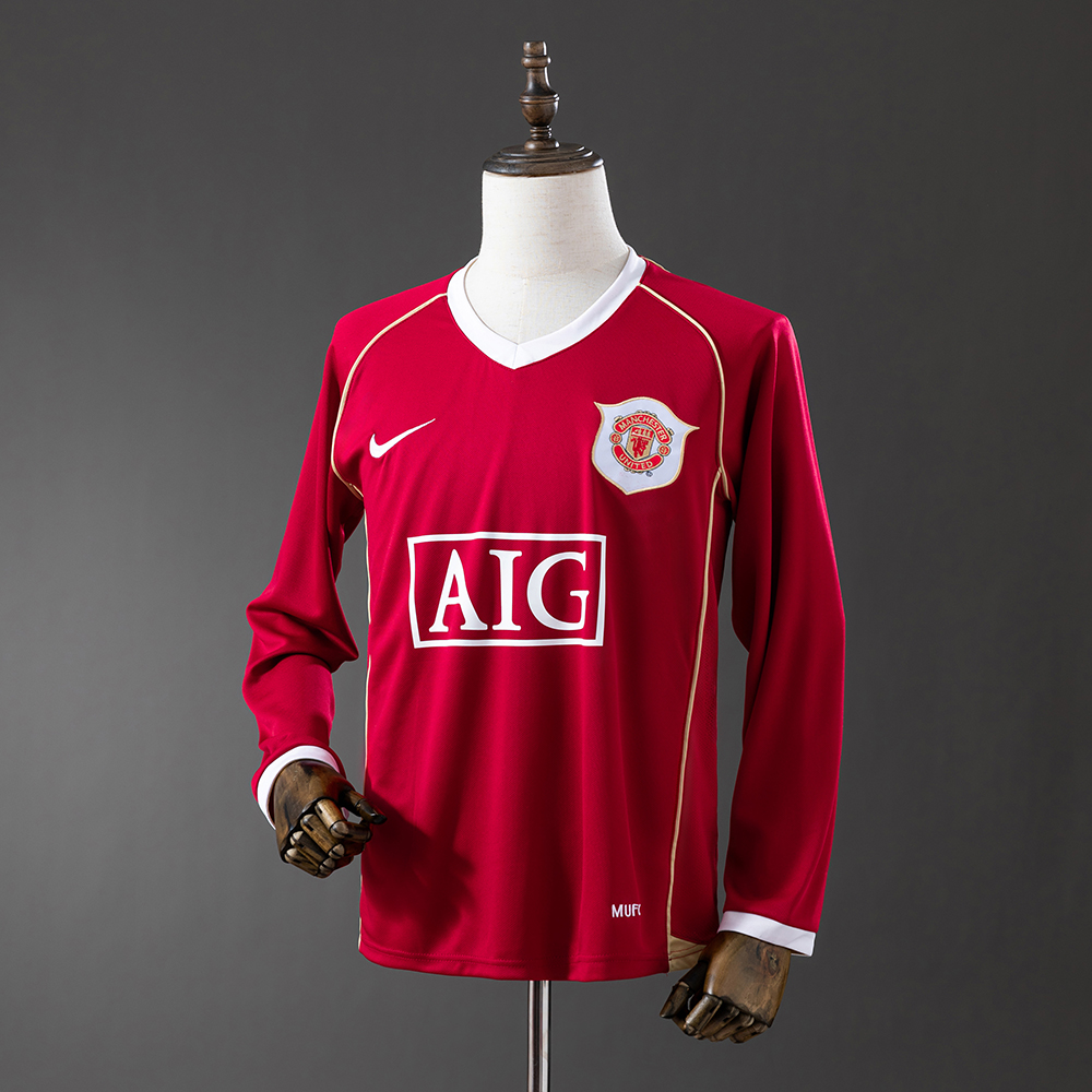 Manchester United 06/07 Home Long Sleeve Retro Jersey