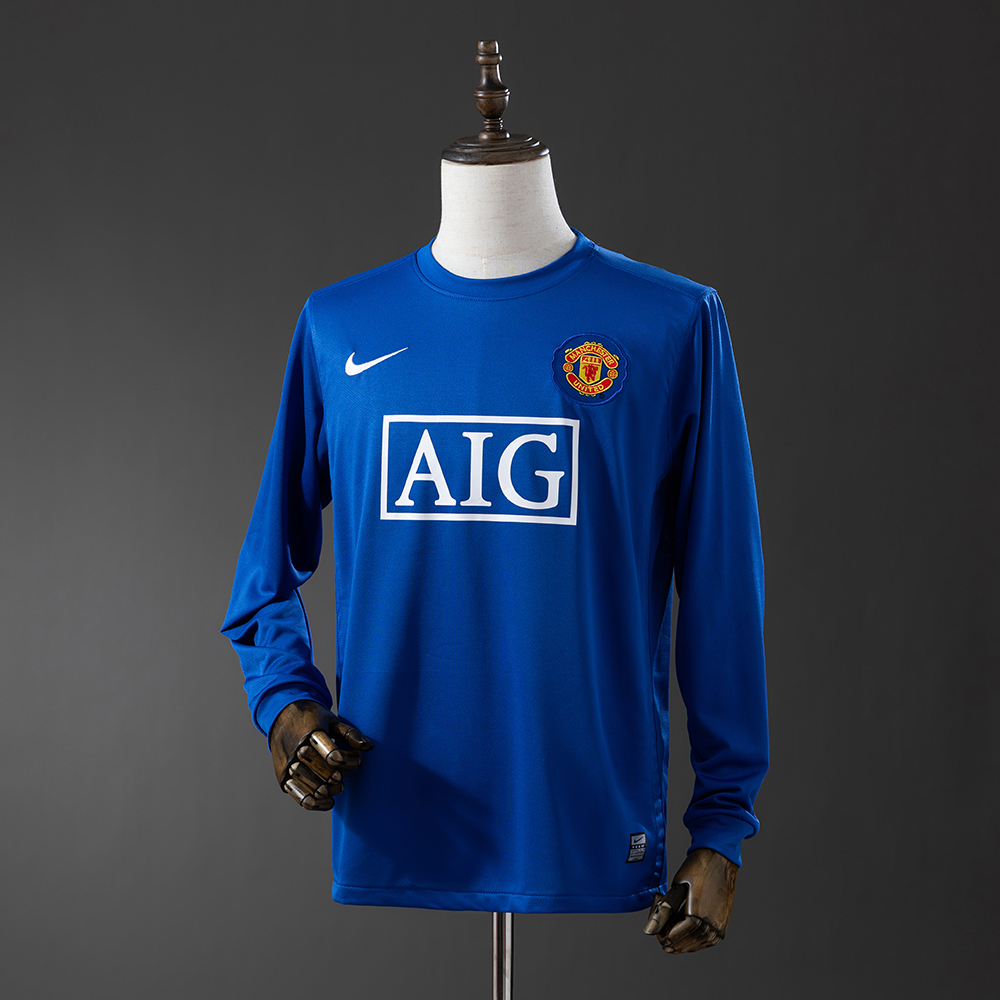 Manchester United 08/09 Second Away Long Sleeve Retro Jersey