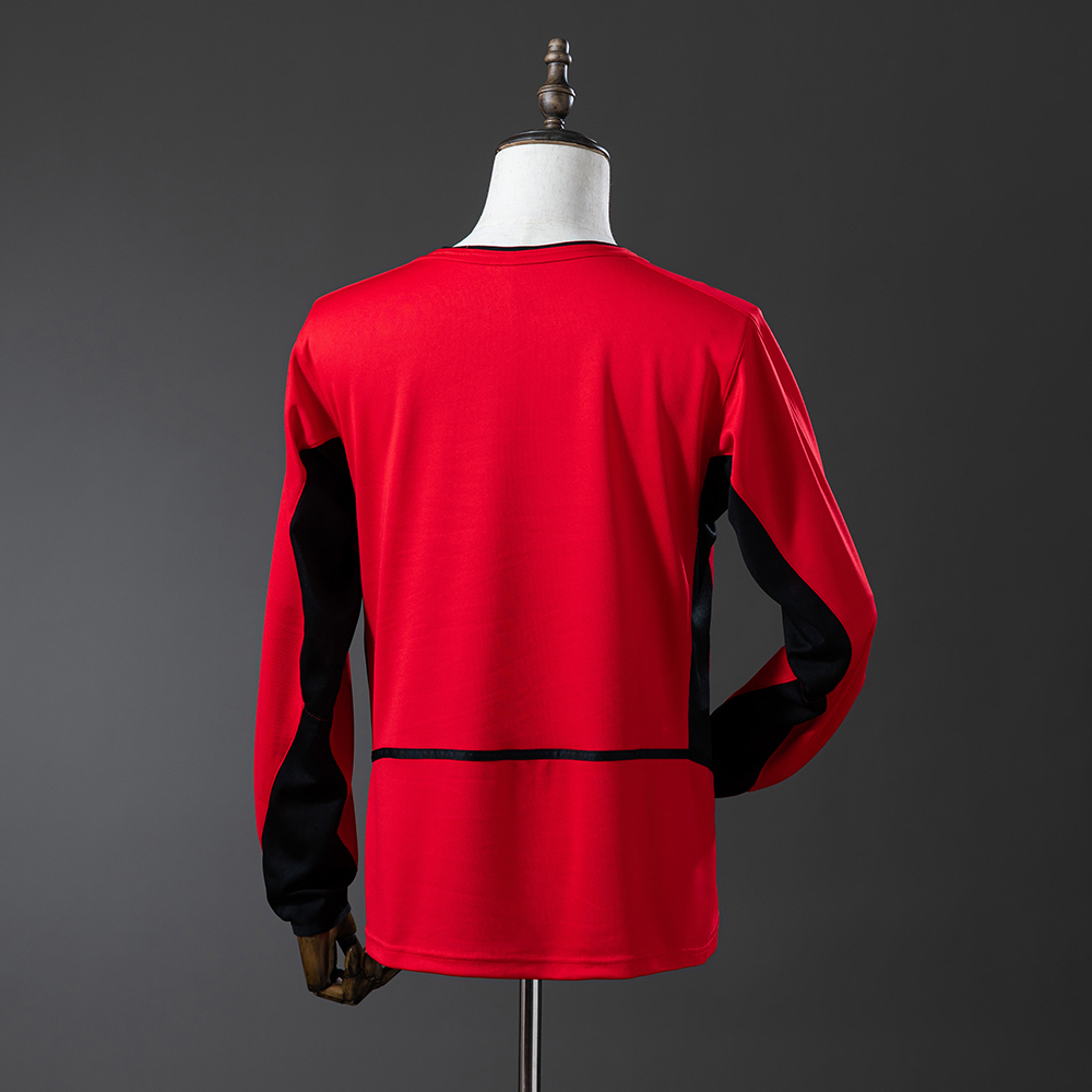 Manchester United 02/04 Home Long Sleeve Retro Jersey Foto 2