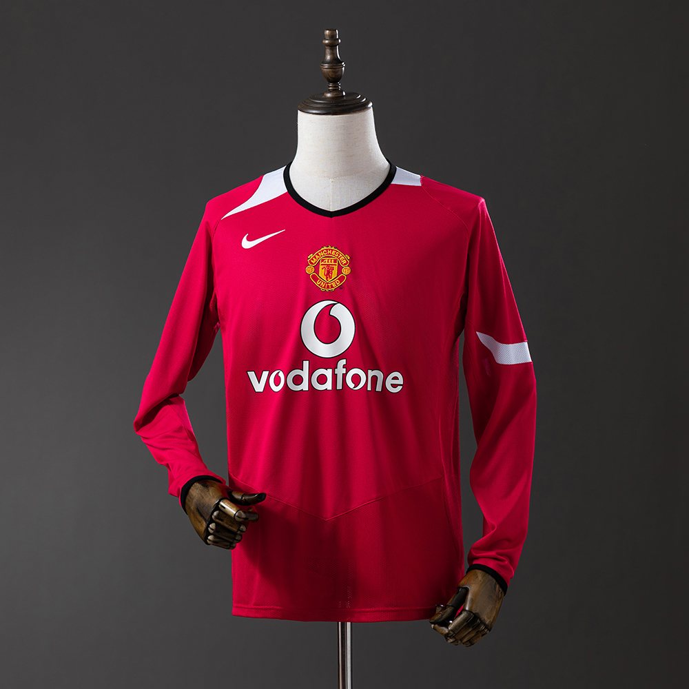 Manchester United 04/06 Home Long Sleeve Retro Jersey