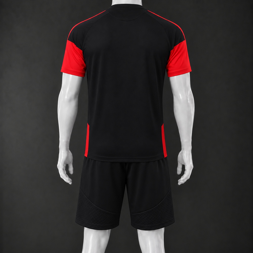 Manchester United 26/27 Black Red Short-Sleeve Shorts Set Foto 2