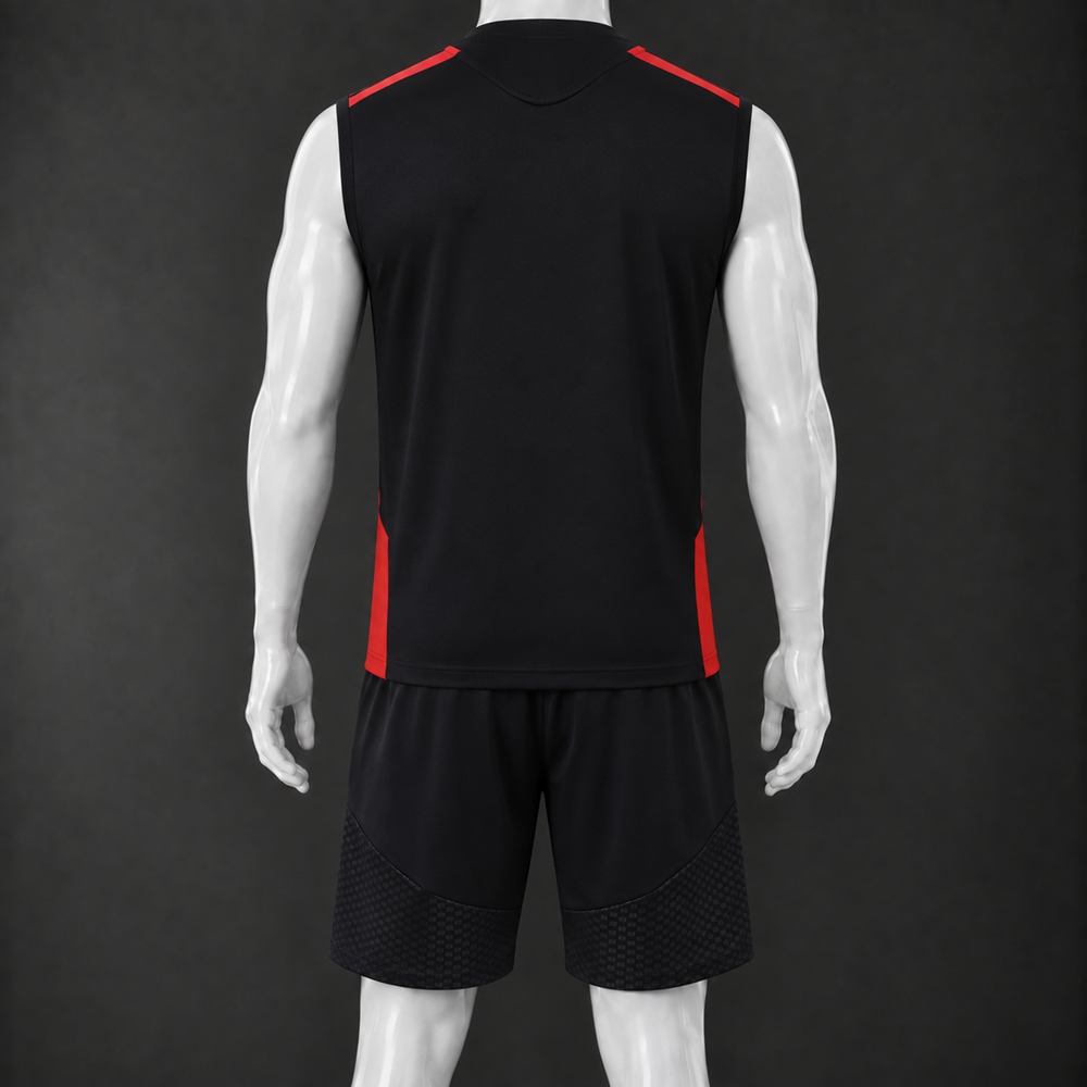 Manchester United 26/27 Black Red Training Vest Set Foto 2