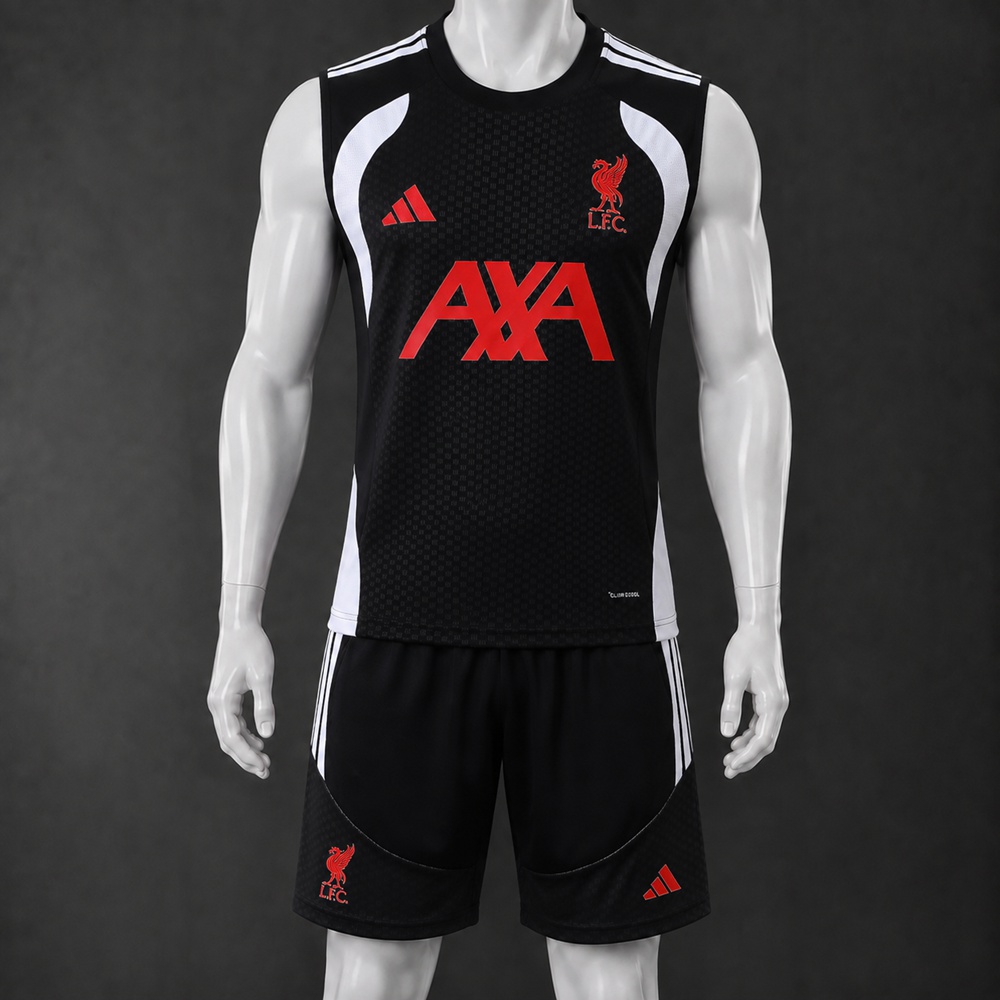 Liverpool 26/27 Black White Red Training Vest kit