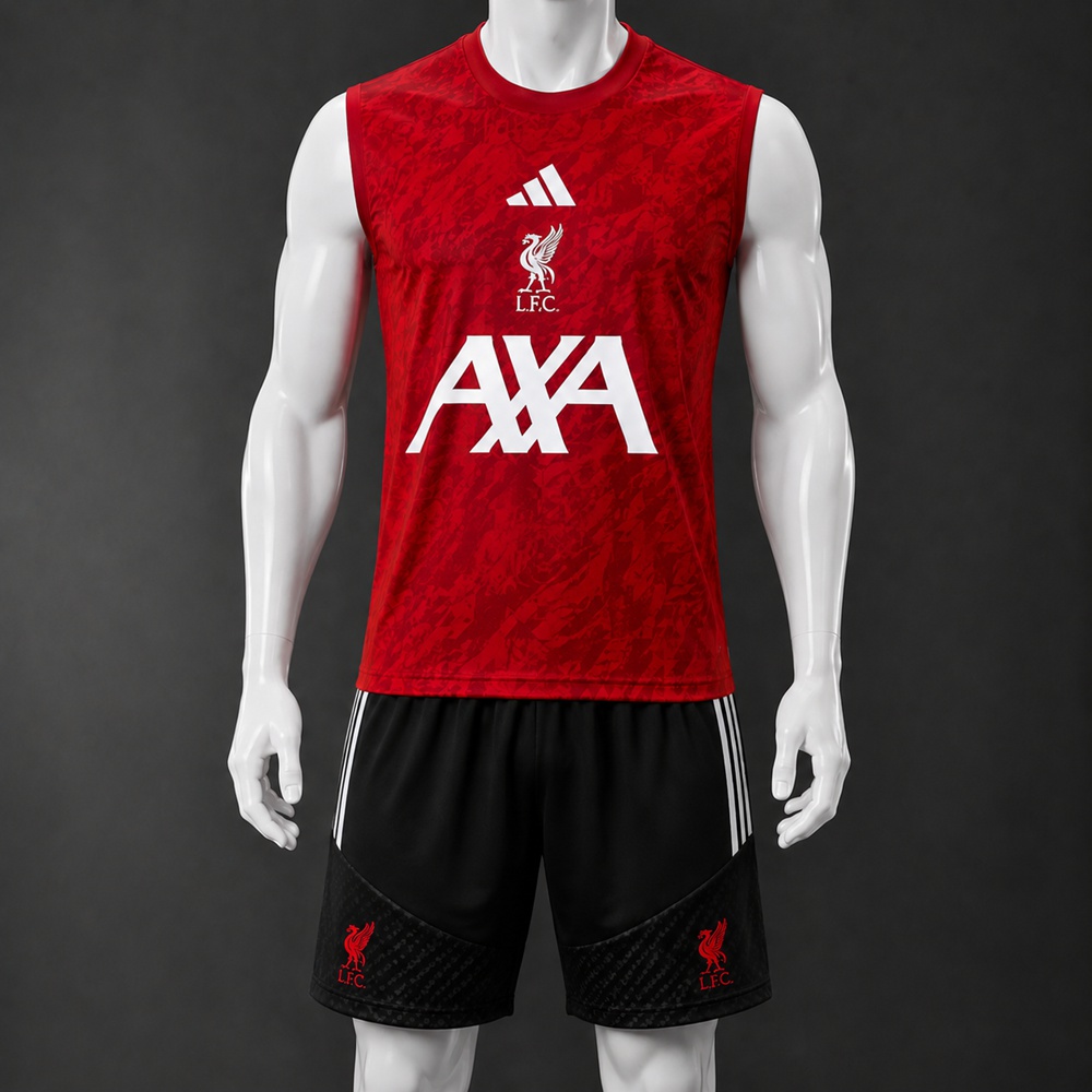 Liverpool 26/27 Red Black Training Vest kit