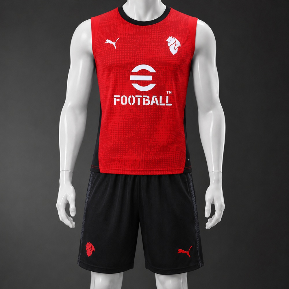Liverpool 25/26 Red Black Training Vest kit