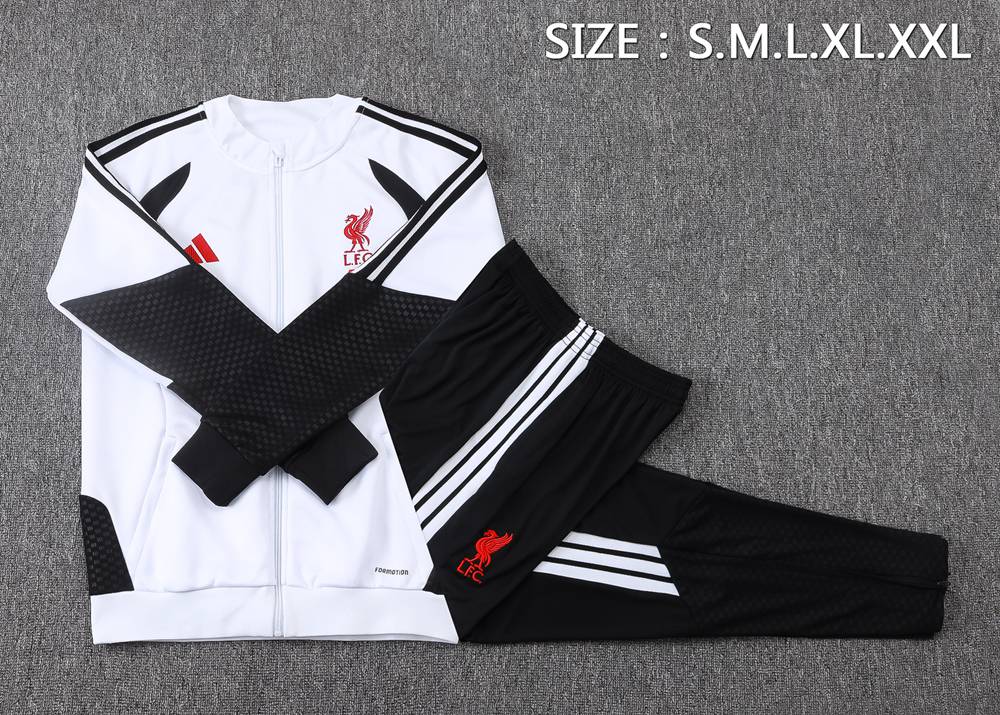 Liverpool 26/27 White Black Red Jacket Kit Foto 2