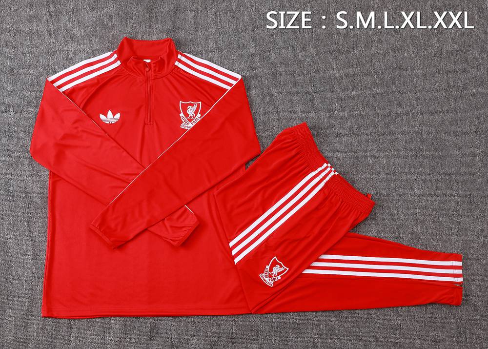 Liverpool 26/27 Red Retro Half Zip Tracksuit Foto 2