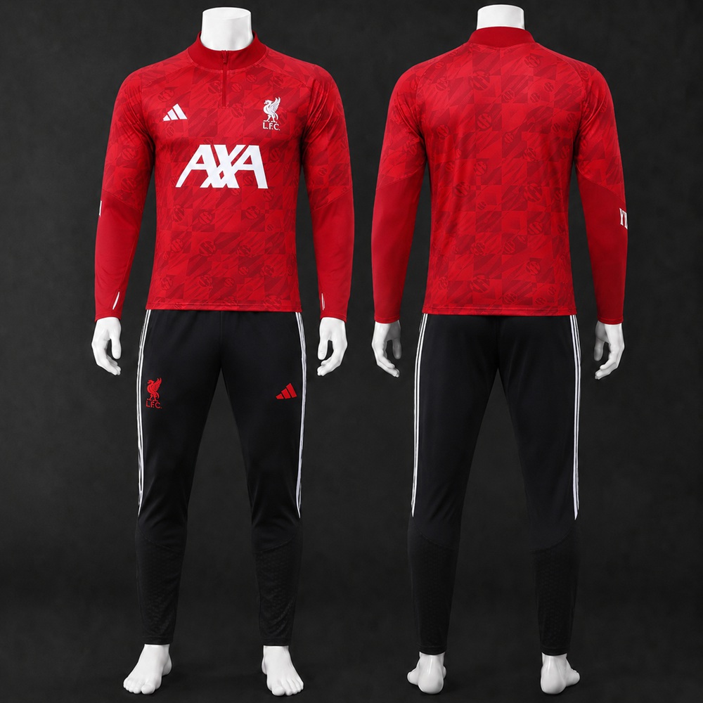 Liverpool 26/27 Red Black Half Zip Tracksuit