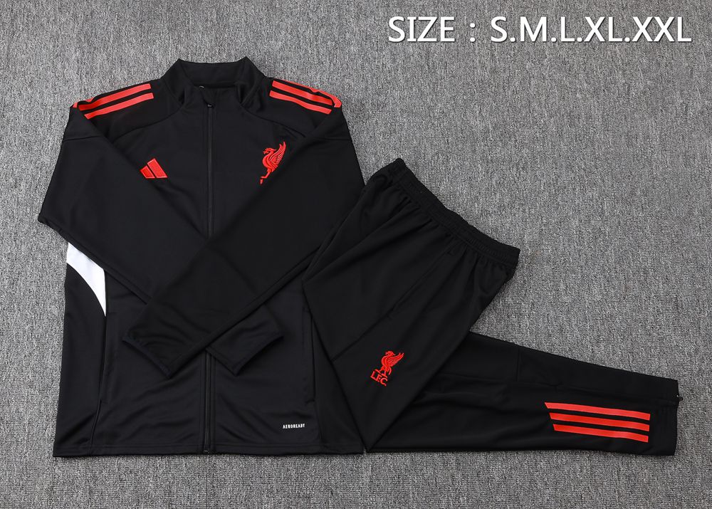 Liverpool 25/26 Black White Jacket Kit Foto 2