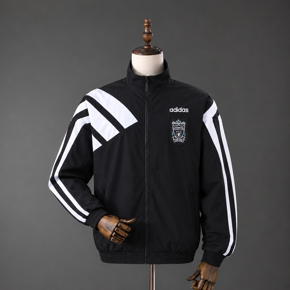 Liverpool 95/96 Full Zip Jacket - Black