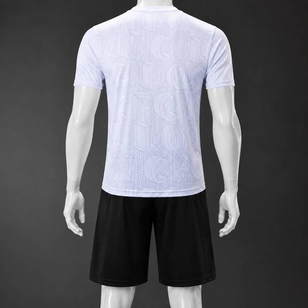 Chelsea 25/26 White Black Short Sleeve Short Set Foto 2