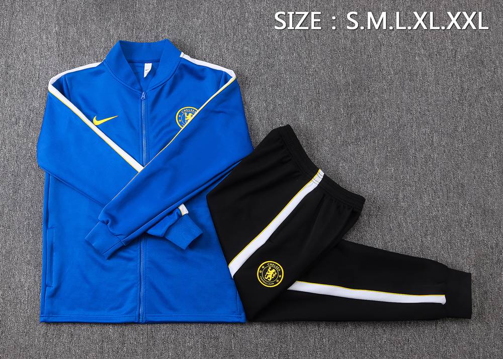 Chelsea 26/27 Royal Blue Black Yellow Jacket Kit Foto 2