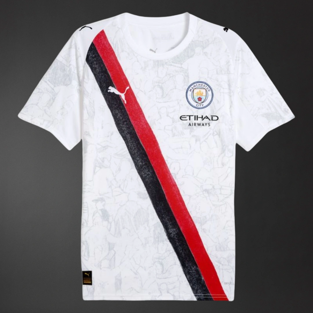 Manchester City 25/26 SUPER CITY SPECIAL EDITION KIT BY KIDSUPER Full kids kit Jersey Foto 2